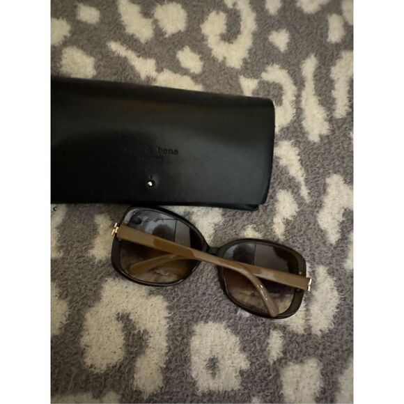 Tory burch Eleanor oversized square sunglasses ty7022 tan black gold - Picture 5 of 13